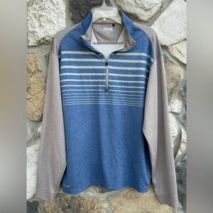 PING Sensor Cool 1/4 Zip Pullover Sz L Blue Golf Outdoor Performance Activewear